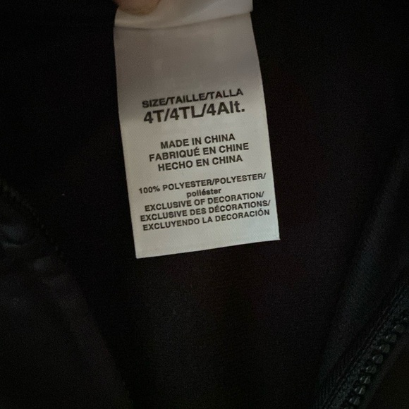 NWT: Nike black track jacket and pants set size 4T - Picture 3 of 7